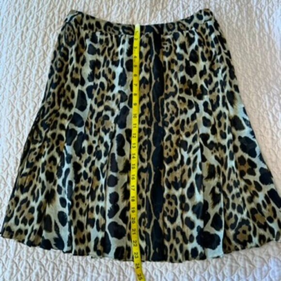 Carlisle Silk Suit Set skirt jacket 2 two pieces animal print cream pristine - Picture 15 of 16